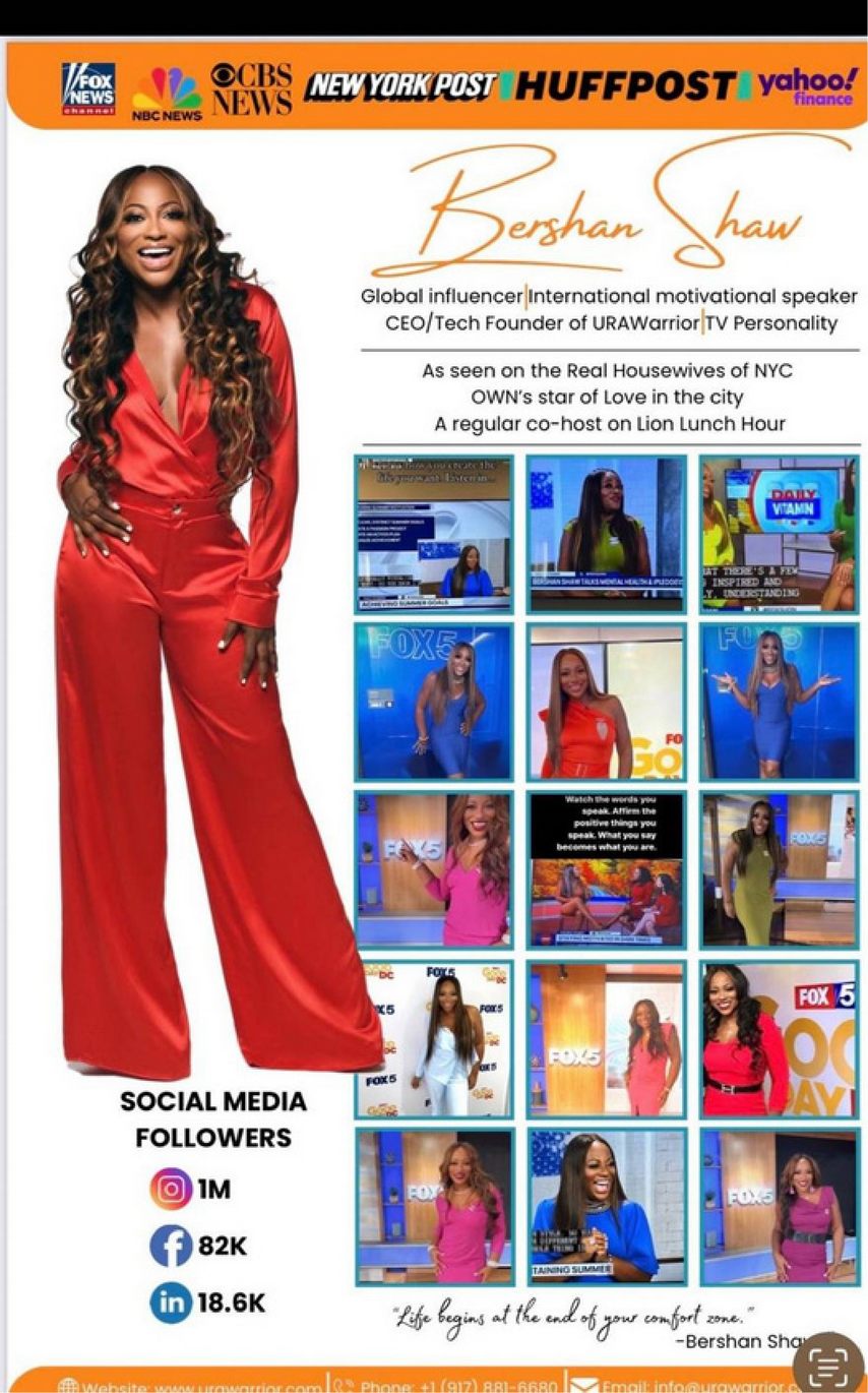 Bershan Shaw media one-sheet